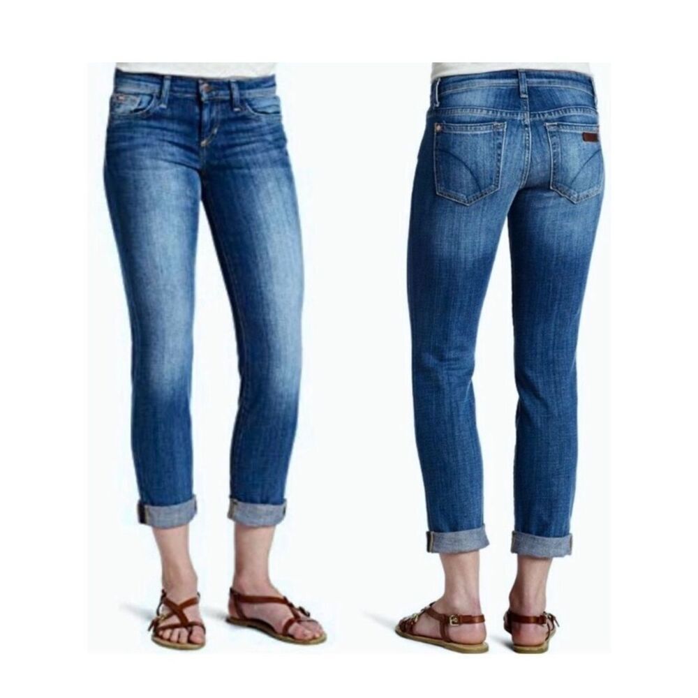 Joe’s Jeans The Cigarette Cuffed Crop Jeans in Blue Wash Women’s 31